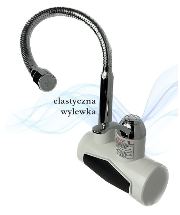 Podgrzewacz z elastyczną wylewką
