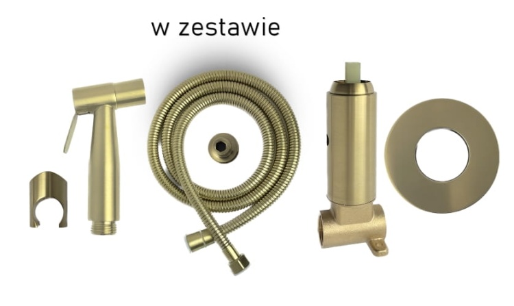 Zestaw UNO Gold bidetowy podtynkowy