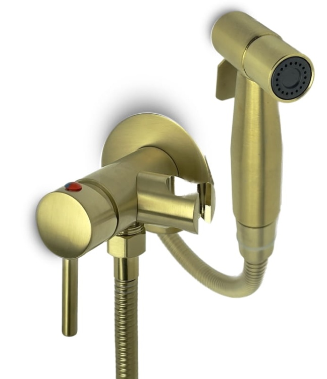 UNO podtynkowa bateria bidetowa ZŁOTA