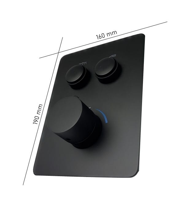 EXEO 2 BLACK termostatyczna bateria podtynkowa 40