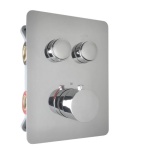 EXEO 2 termostatyczna dwudrożna bateria podtynkowa CHROM