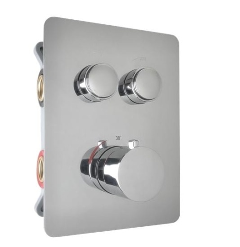 EXEO 2 termostatyczna dwudrożna bateria podtynkowa CHROM
