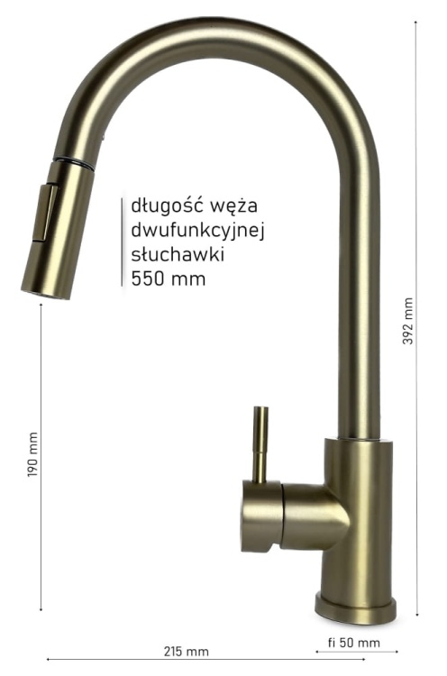 AFI Bateria kuchenna dotykowa ZŁOTA