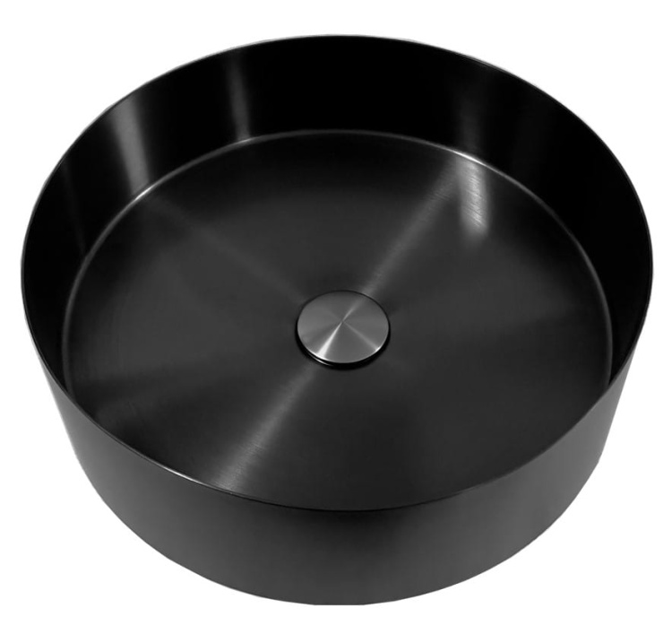 Stylowa umywalka ROUND 40 BLACK PVD