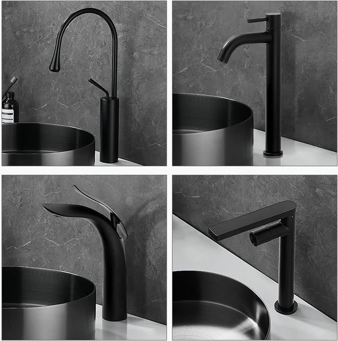 Czarna umywalka okrągła ROUND 40