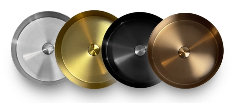 Umywalki stalowe Round kolory