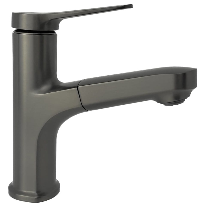 Bateria kuchenna ZEN z wyciąganą wylewką, wykończenie Gun Metal