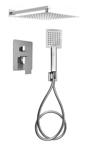 QATRO Bateria Natryskowa Prysznicowa Podtynkowa Deszczownica 20 cm