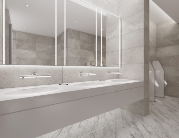 Bezdotykowa bateria Power 3w1 inox z wbudowanym dozownikiem i suszarką