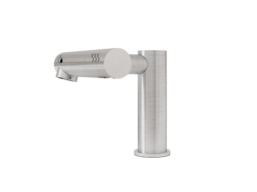 Umywalkowa bezdotykowa bateria POWER 2 w 1 suszarka INOX