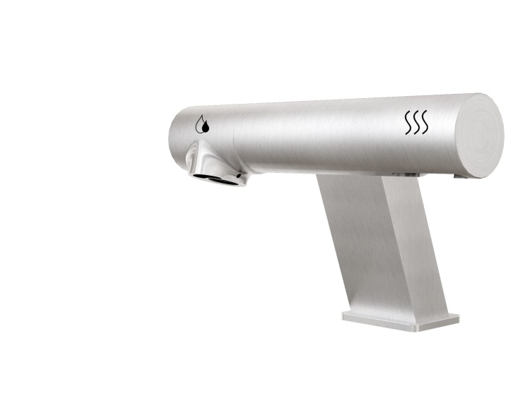 Power 2w1Q bezdotykowa bateria umywalkowa z suszarką inox