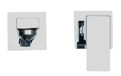 Bateria umywalkowa chrom QATRO podtynkowa