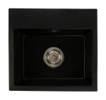 Zlewozmywak granitowy DON czarny mat