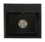 Zlewozmywak granitowy DON czarny nakrapiany