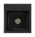 Zlewozmywak granitowy BIG DON Czarny nakrapiany