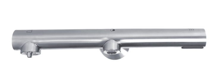 Podtynkowa bateria umywalkowa Power 3w1 inox z dozownikiem i suszarką