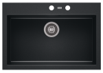 Zlewozmywak granitowy A-POINT 60 Czarny metalik (60)