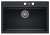 Zlewozmywak granitowy A-POINT 60 Czarny metalik (60)