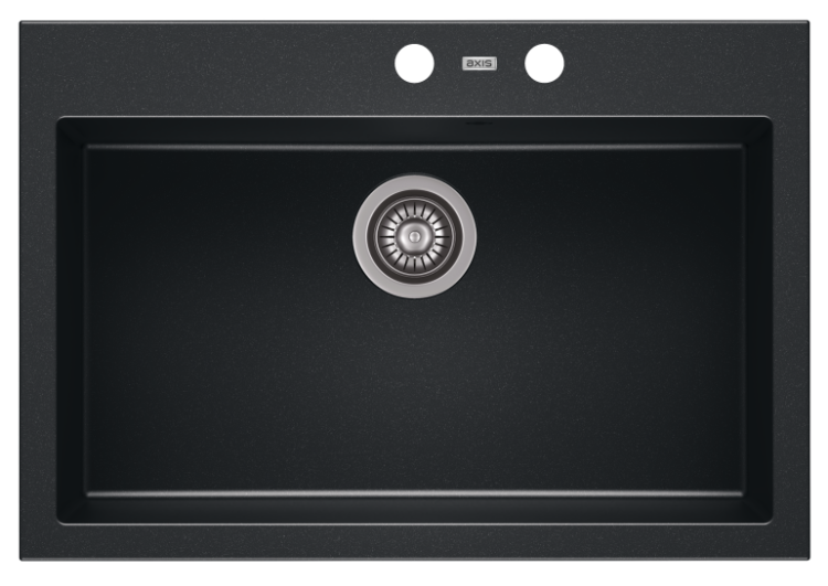 Zlewozmywak granitowy A-POINT 60 Czarny metalik (60)