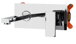 Bateria umywalkowa podtynkowa QATRO chrom 