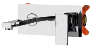Bateria umywalkowa podtynkowa QATRO chrom 