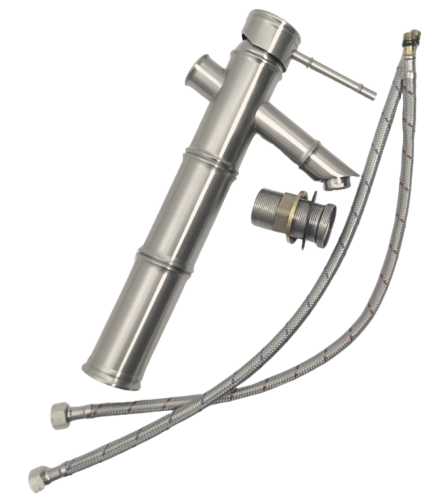 Komplet baterii umywalkowej nablatowej TOKYO INOX