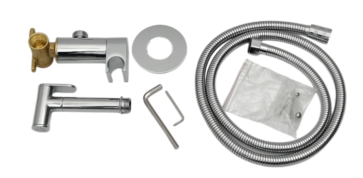 Komplet SOLE podtynkowa bateria bidetowa CHROM