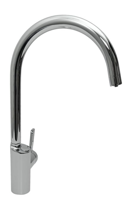 Chromowana bateria kuchenna SHUI z funkcją podłączenia filtra wody