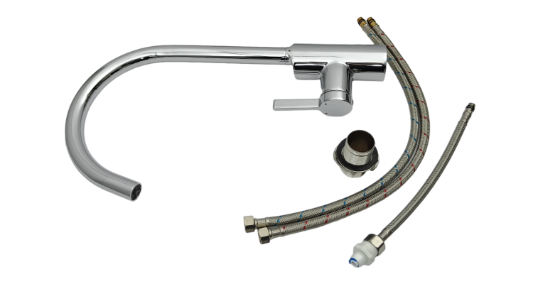 Komplet baterii kuchennej pod filtr SHUI chrom