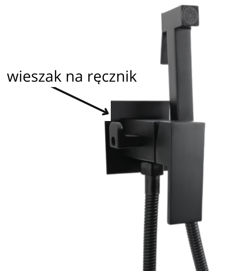 Bateria bidetowa DUE QATRO z wieszakiem na ręcznik