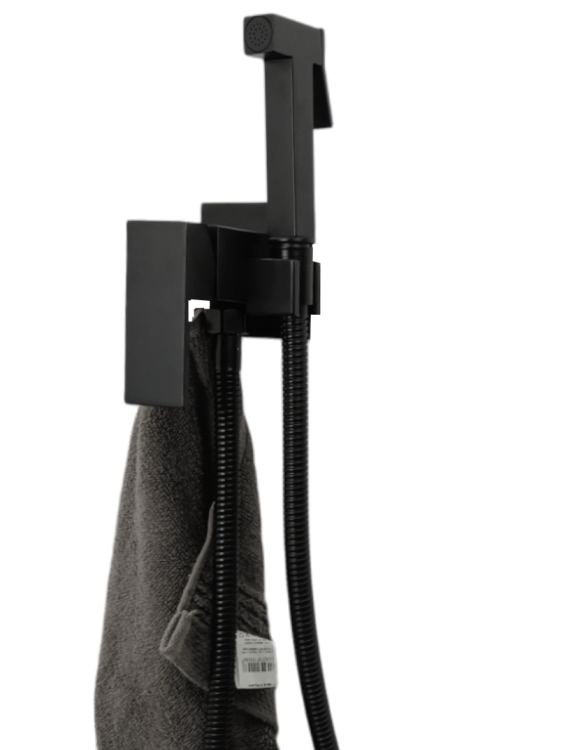 Bateria bidetowa DUE QATRO, czarna