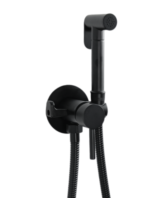 Bateria Bidetowa podtynkowa DUE UNO CZARNA