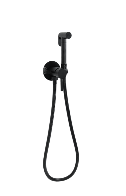 Podtynkowa bateria bidetowa DUE UNO w czerni