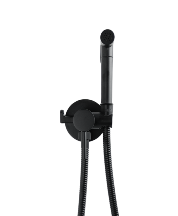 bateria bidetowa podtynkowa czarna DUE UNO STELLMAN