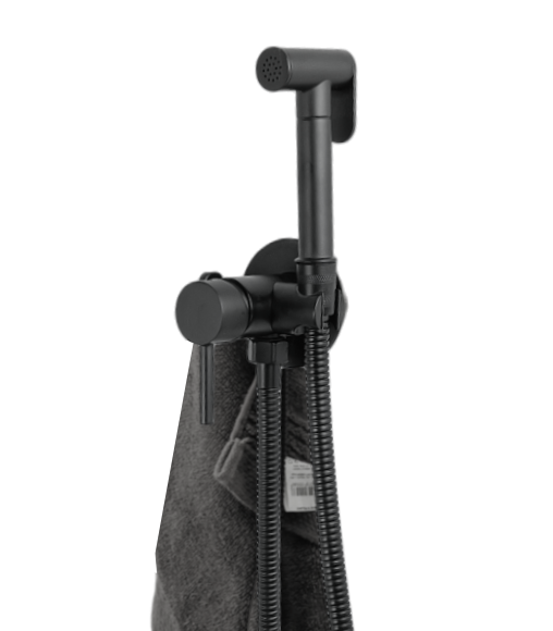 Czarna bateria bidetowa DUE UNO