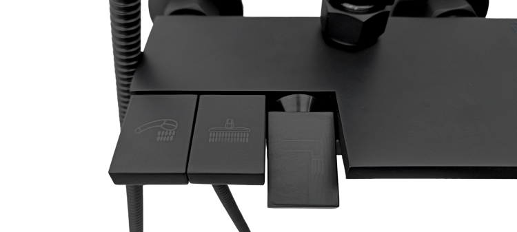 Czarny natrysk PIANO