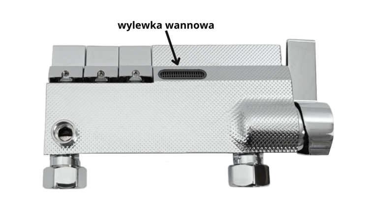 piano chrom wylewka wannowa