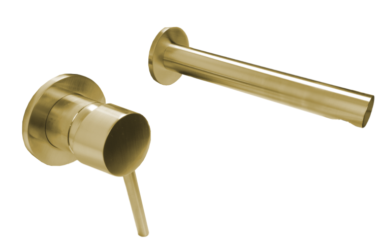 podtynkowa bateria umywalkowa ZŁOTA UNO 2