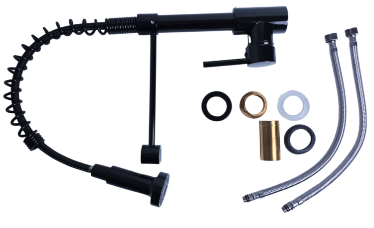 Komplet baterii Santi black gloss