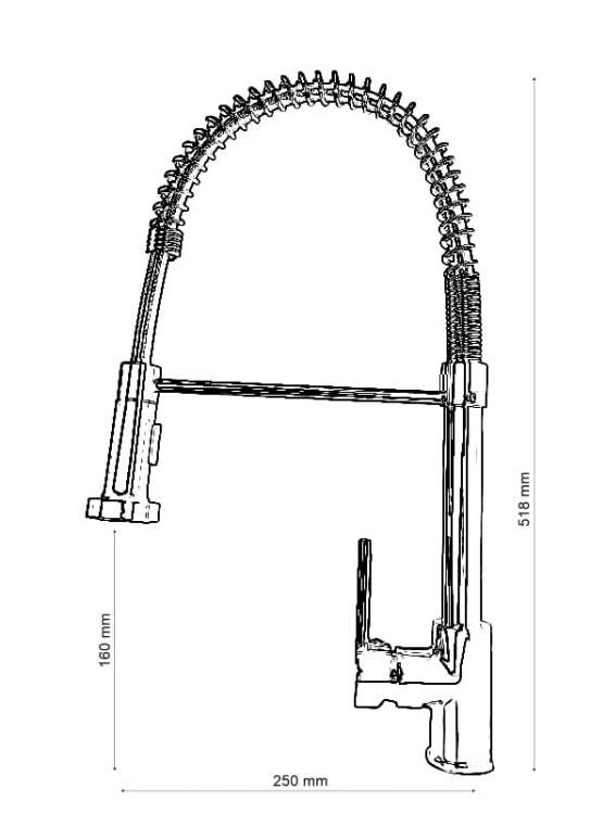 Wymiary SANTI bateria kuchenna CZARNY POŁYSK