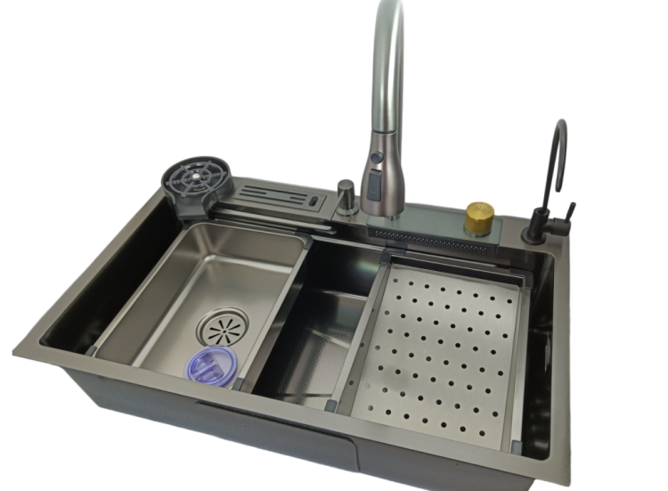 MODO F 7545 zlewozmywak stalowy czarny