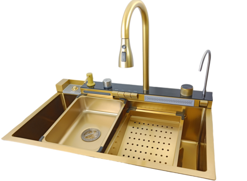 2 MODO PIANO PRESTIGE 7545 G Zlewozmywak stalowy złoty