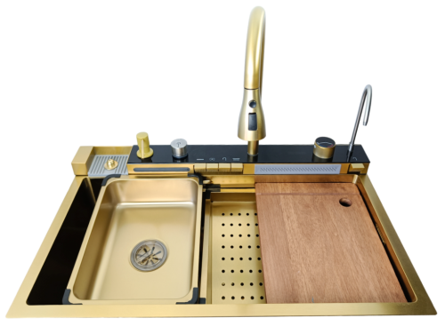 1 MODO PIANO PRESTIGE 7545 G Zlewozmywak stalowy złoty