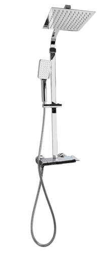 Chromowany zestaw natryskowy PIANO z deszczownicą