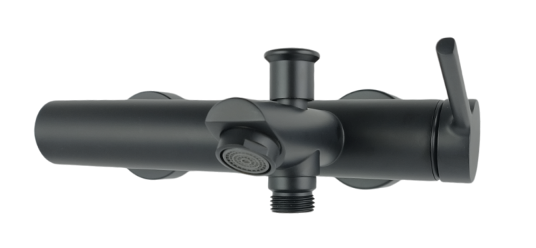 UNO BLACK bateria wannowa natryskowa prysznicowa CZARNA