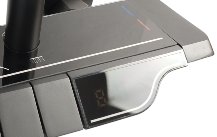 Deszczownica DISPLAY w eleganckiej czerni, zestaw natryskowy do łazienki