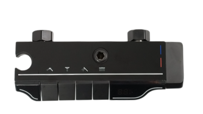 DISPLAY zestaw czarny natryskowy prysznicowy