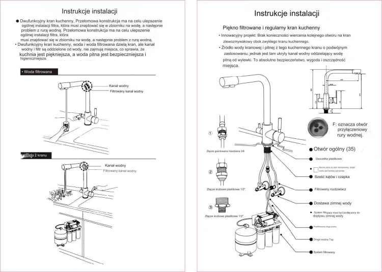 SIVANA bateria kuchenna do filtra wody CZARNA
