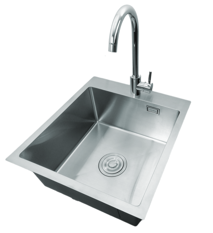 Zlewozmywak stalowy STELLMAN 4550 Inox z baterią Inox