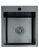 Czarny stalowy zlewozmywak STELLMAN 4550